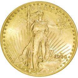 1914-D $20 MS63 ANACS