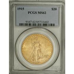 1915 $20 MS62 PCGS
