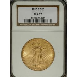 1915-S $20 MS62 NGC
