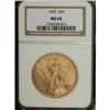Image 1 : 1922 $20 MS64 NGC