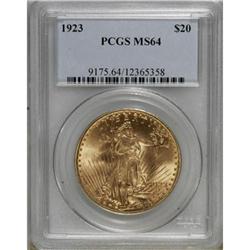 1923 $20 MS64 PCGS