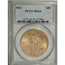 1923 $20 MS64 PCGS