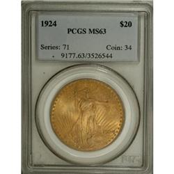 1924 $20 MS63 PCGS