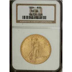 1924 $20 MS64 NGC