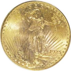 1925 $20 MS65 PCGS