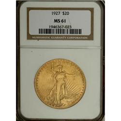 1927 $20 MS61 NGC
