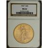 Image 1 : 1927 $20 MS62 NGC