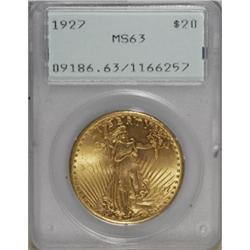 1927 $20 MS63 PCGS