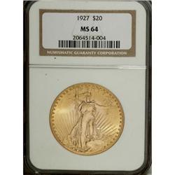 1927 $20 MS64 NGC