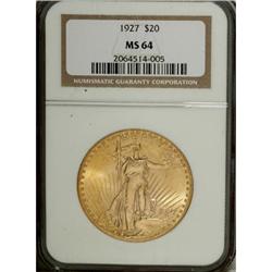 1927 $20 MS64 NGC