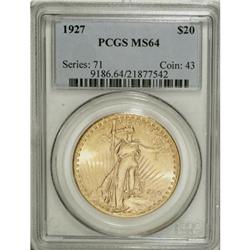 1927 $20 MS64 PCGS