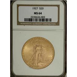 1927 $20 MS64 NGC
