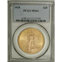 1928 $20 MS64 PCGS