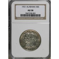 1921 50C Alabama AU58 NGC