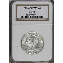 1921 50C Alabama MS63 NGC