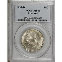 1935-D 50C Arkansas MS66 PCGS