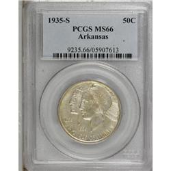 1935-S 50C Arkansas MS66 PCGS
