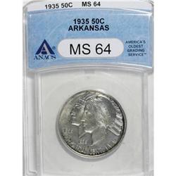 1935 SET Arkansas PDS Set MS64 ANACS