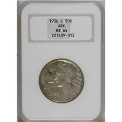 1936-D 50C Arkansas MS65 NGC