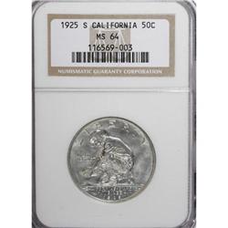 1925-S 50C California MS64 NGC