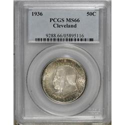 1936 50C Cleveland MS66 PCGS