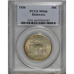 1936 50C Delaware MS66 PCGS