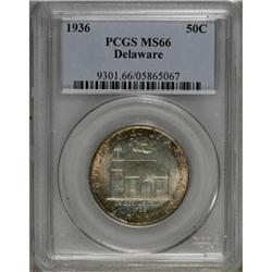 1936 50C Delaware MS66 PCGS
