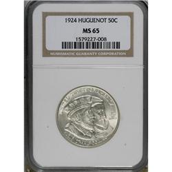 1924 50C Huguenot MS65 NGC