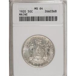 1920 50C Maine MS64 ANACS