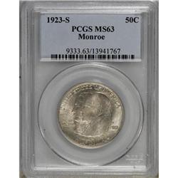 1923-S 50C Monroe MS63 PCGS
