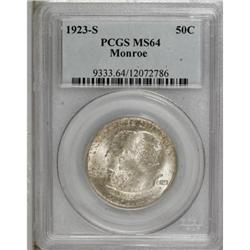 1923-S 50C Monroe MS64 PCGS