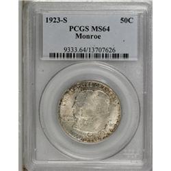 1923-S 50C Monroe MS64 PCGS