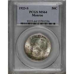 1923-S 50C Monroe MS64 PCGS