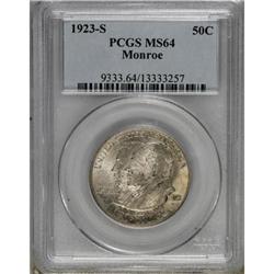 1923-S 50C Monroe MS64 PCGS