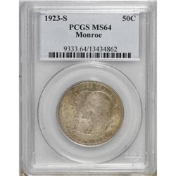 1923-S 50C Monroe MS64 PCGS
