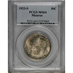 1923-S 50C Monroe MS64 PCGS