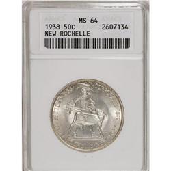 1938 50C New Rochelle MS64 ANACS