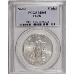 1925 Medal Norse Thick Planchet MS65 PCGS