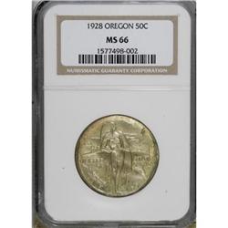 1928 50C Oregon MS66 NGC