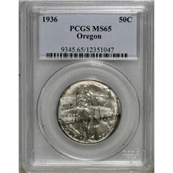 1936 50C Oregon MS65 PCGS