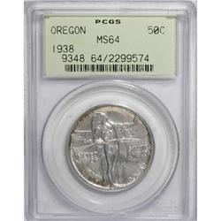 1938 50C Oregon MS64 PCGS