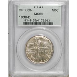 1938-D 50C Oregon MS65 PCGS