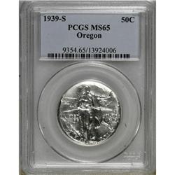 1939-S 50C Oregon MS65 PCGS