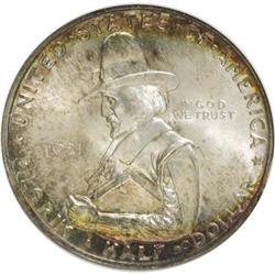 1921 50C Pilgrim MS65 NGC