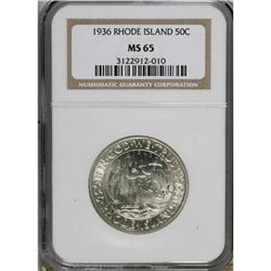 1936 50C Rhode Island MS65 NGC