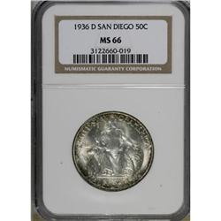 1936-D 50C San Diego MS66 NGC