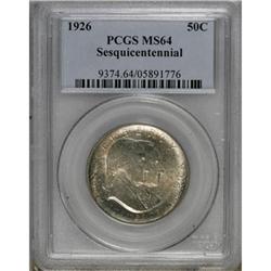 1926 50C Sesquicentennial MS64 PCGS
