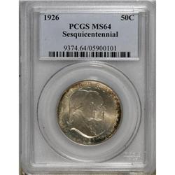 1926 50C Sesquicentennial MS64 PCGS