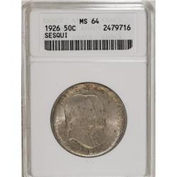 1926 50C Sesquicentennial MS64 ANACS