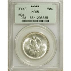 1934 50C Texas MS65 PCGS